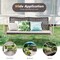 Costway 2-Person Patio Rattan Hanging Swing Chair Porch Loveseat Cushion Off